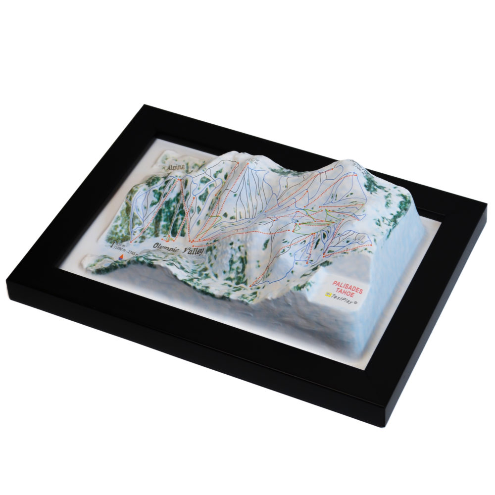 Palisades Tahoe 3D Ski Map by TestPlay - Souvenir, Keepsake, Decor