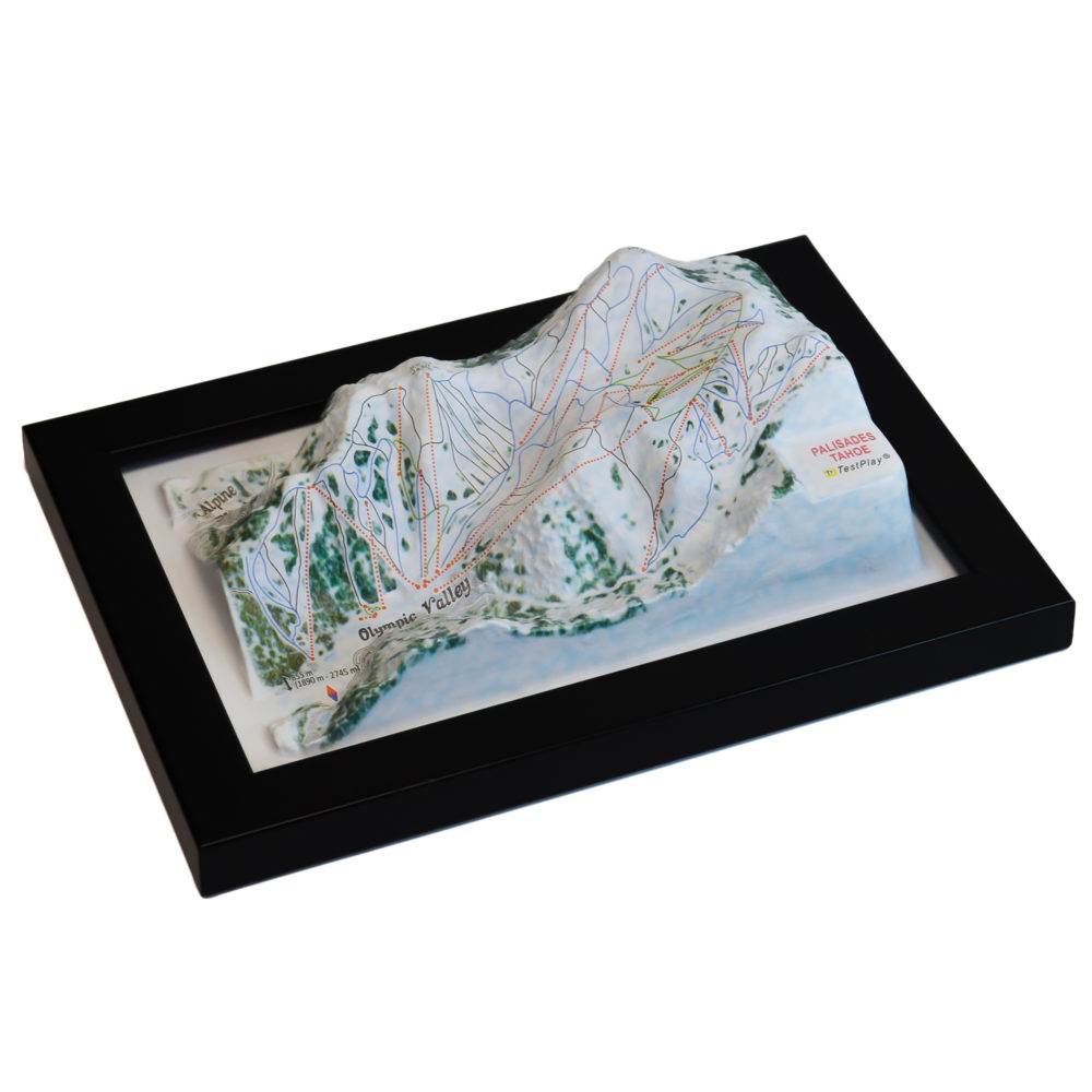 Palisades Tahoe 3D Ski Map by TestPlay - Souvenir, Keepsake, Decor