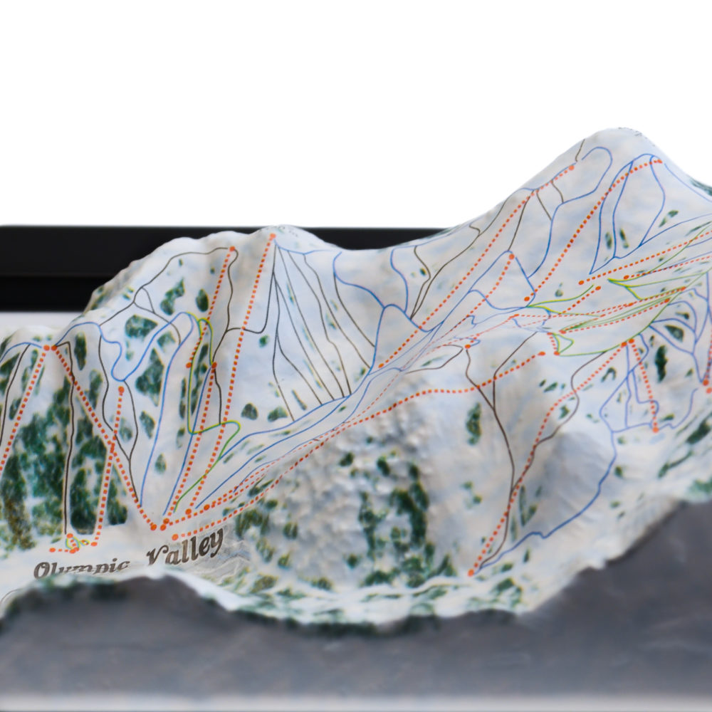 Palisades Tahoe 3D Ski Map by TestPlay - Souvenir, Keepsake, Decor