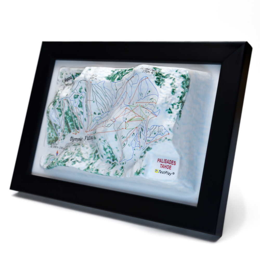 Palisades Tahoe 3D Ski Map by TestPlay - Souvenir, Keepsake, Decor