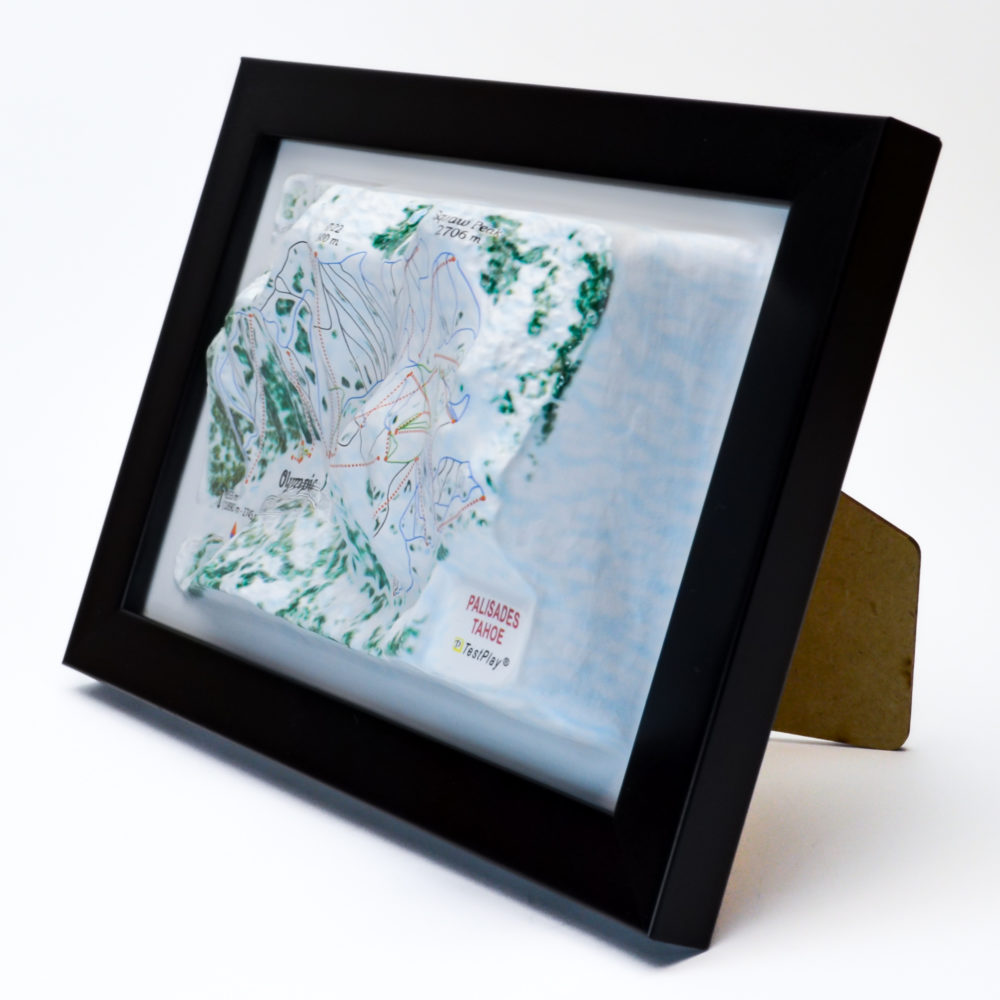 Palisades Tahoe 3D Ski Map by TestPlay - Souvenir, Keepsake, Decor