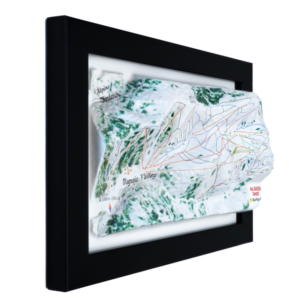 Palisades Tahoe 3D Ski Map by TestPlay - Souvenir, Keepsake, Decor