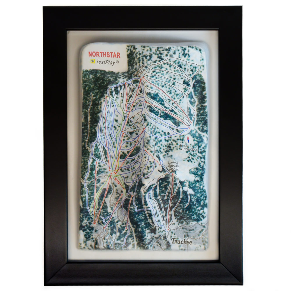 Northstar 3D Ski Map by TestPlay - Souvenir, Keepsake, Decor