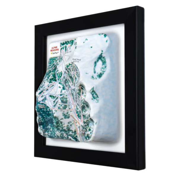 Alpine Meadows 3D Ski Map by TestPlay - Souvenir, Keepsake, Decor