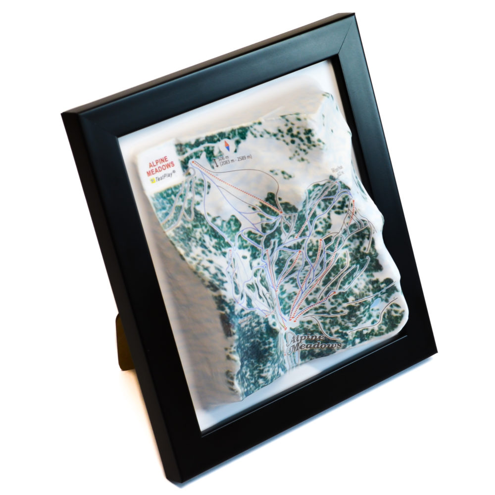 Alpine Meadows 3D Ski Map by TestPlay - Souvenir, Keepsake, Decor