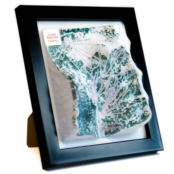 Alpine Meadows 3D Ski Map by TestPlay - Souvenir, Keepsake, Decor