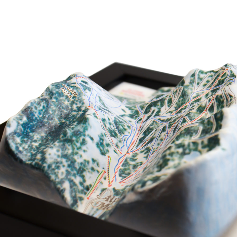 Alpine Meadows 3D Ski Map by TestPlay - Souvenir, Keepsake, Decor