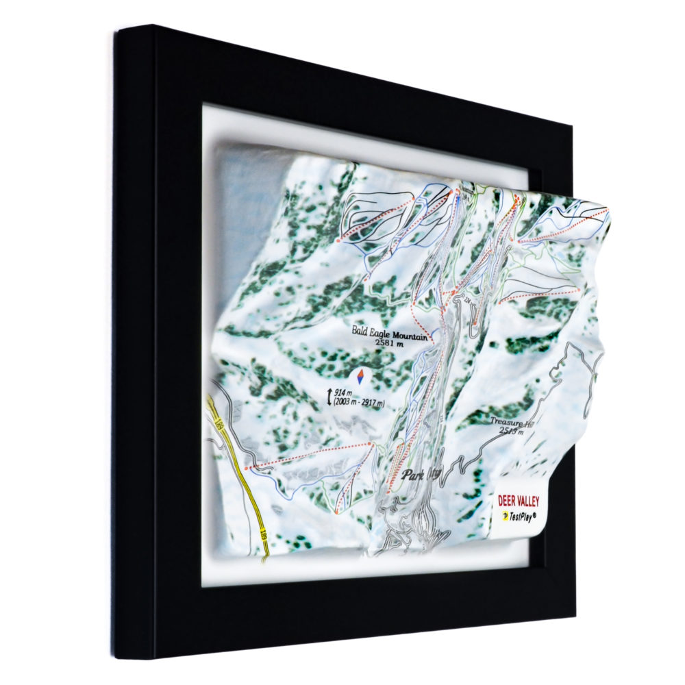 Deer Valley 3D Ski Map by TestPlay - Souvenir, Keepsake, Decor