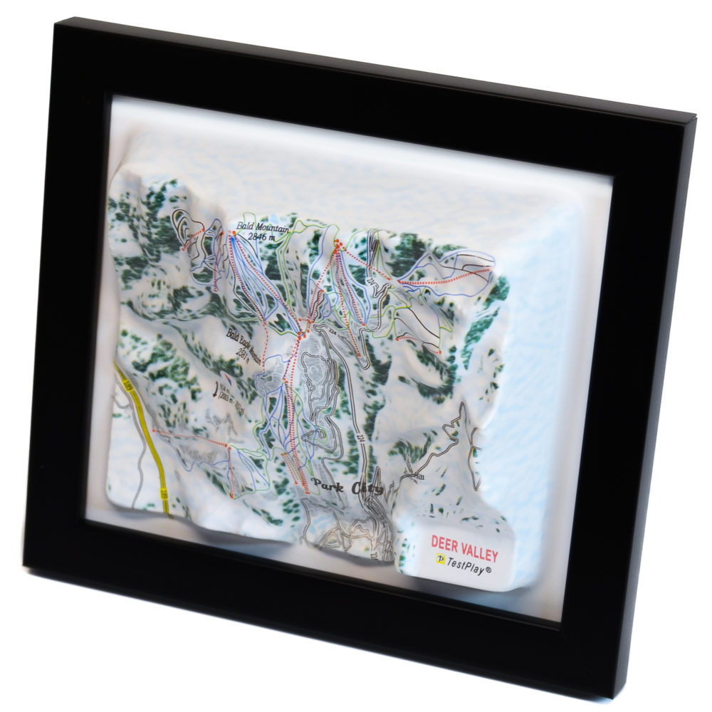 Deer Valley 3D Ski Map by TestPlay - Souvenir, Keepsake, Decor
