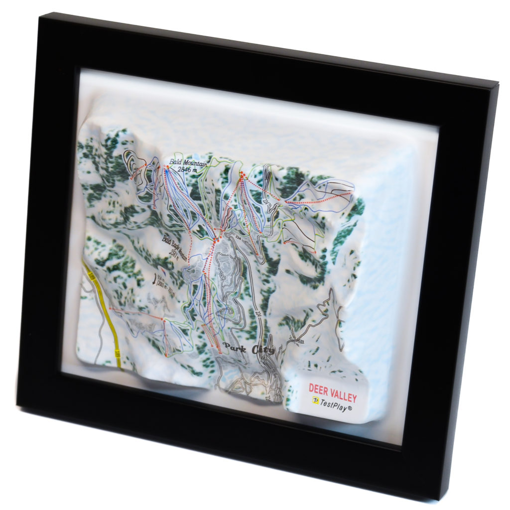 Deer Valley 3D Ski Map by TestPlay - Souvenir, Keepsake, Decor