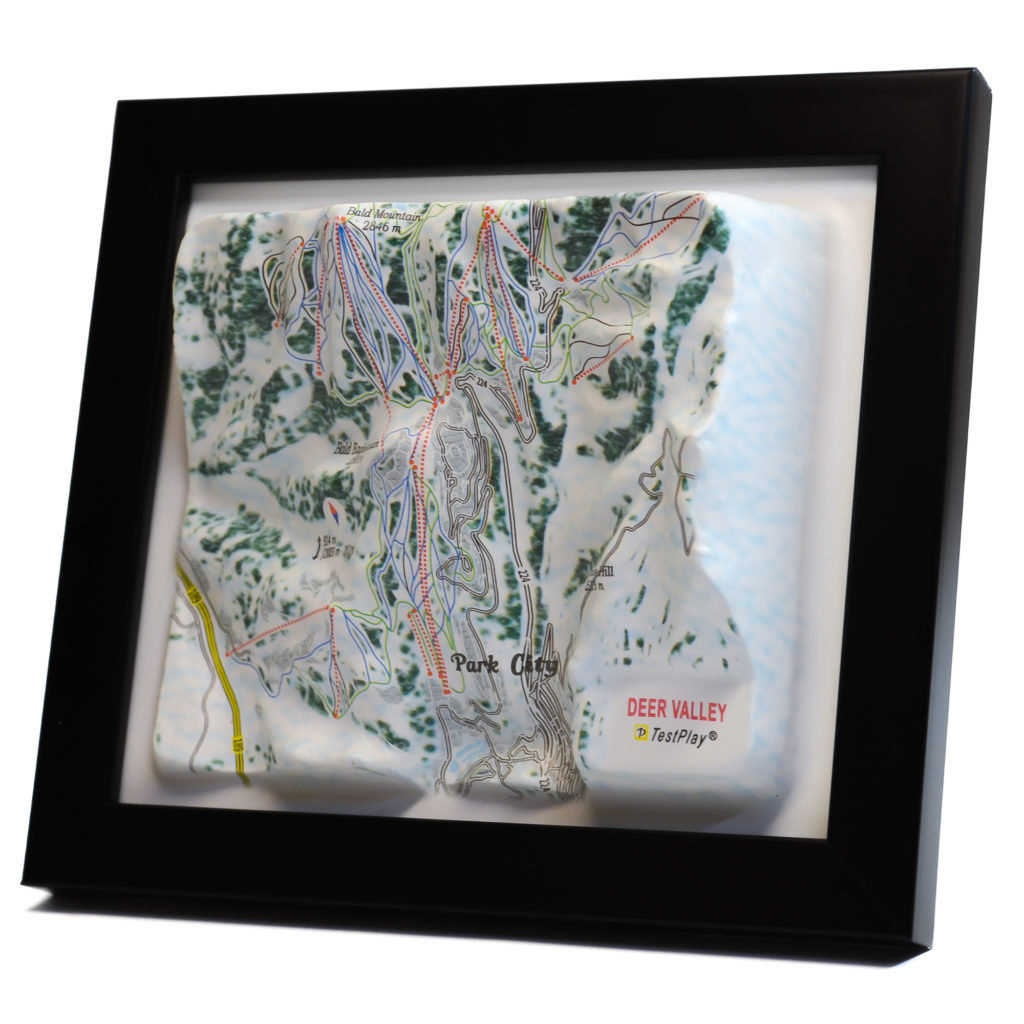 Deer Valley 3D Ski Map by TestPlay - Souvenir, Keepsake, Decor