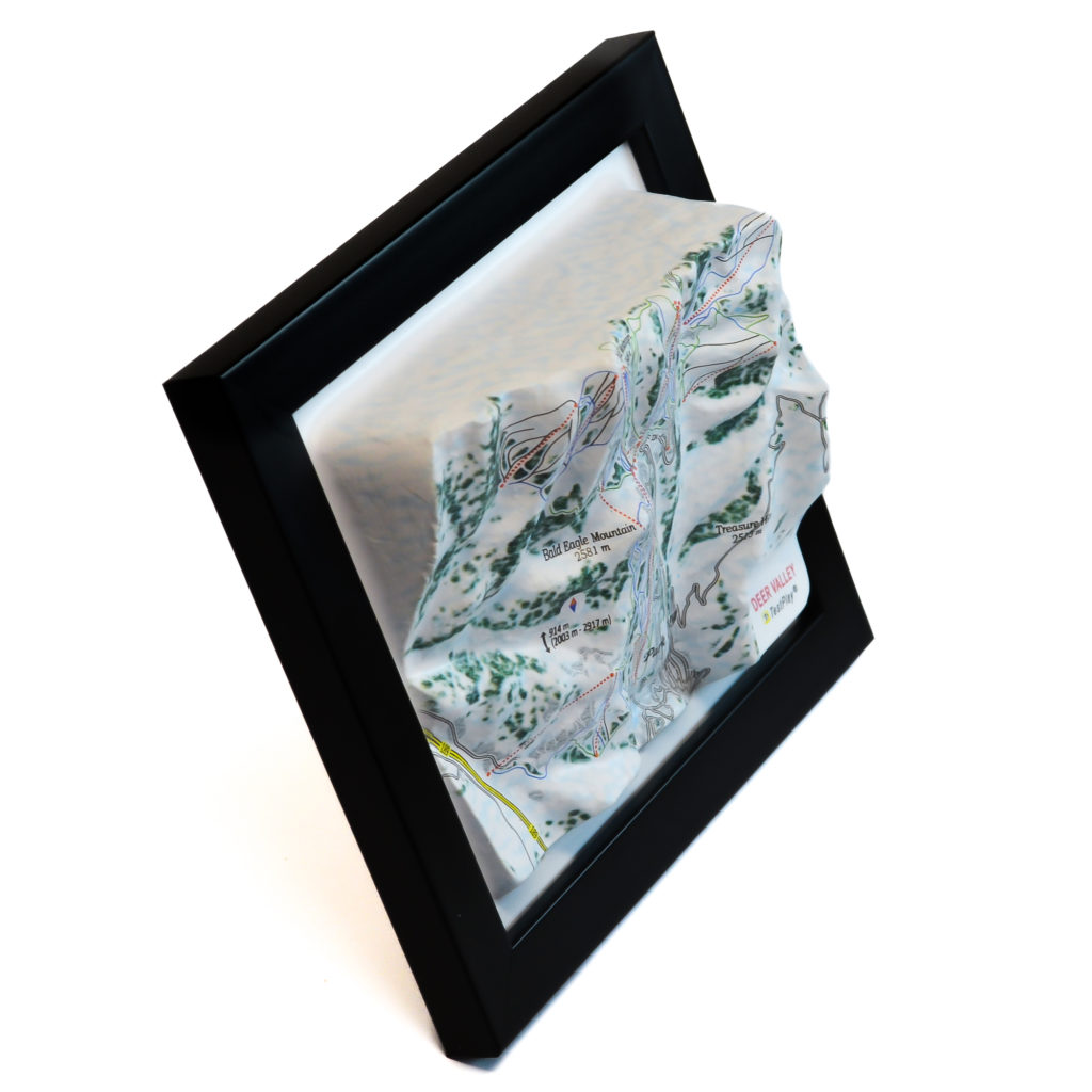 Deer Valley 3D Ski Map by TestPlay - Souvenir, Keepsake, Decor