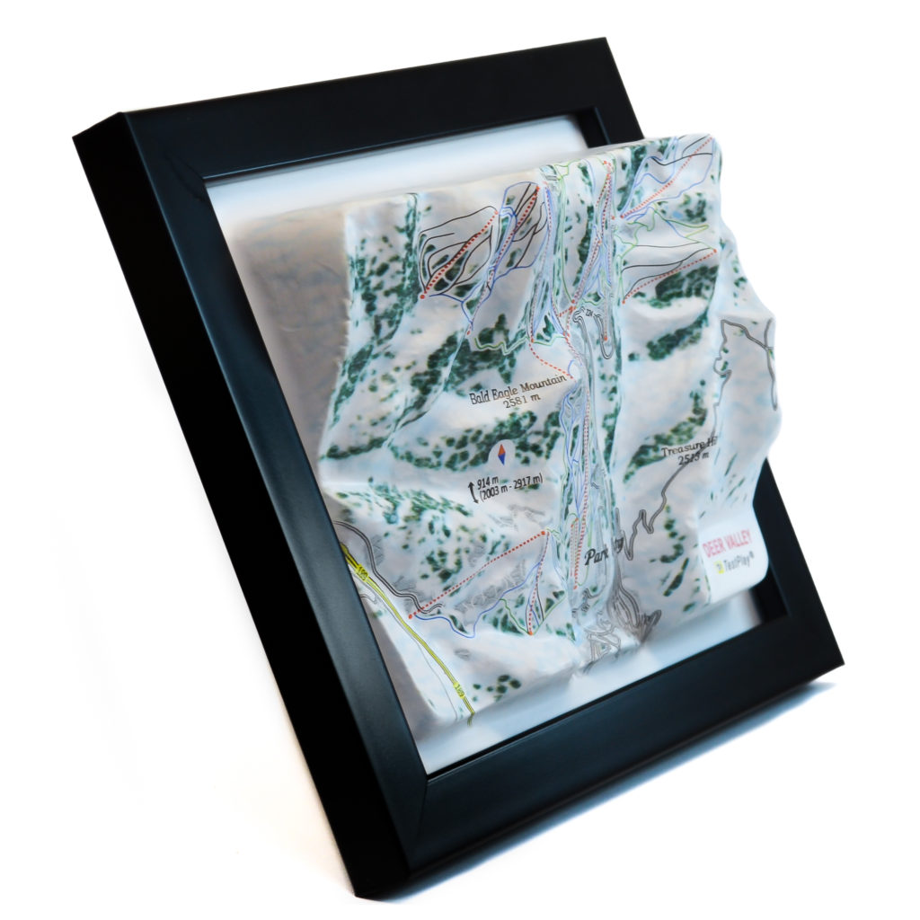 Deer Valley 3D Ski Map by TestPlay - Souvenir, Keepsake, Decor