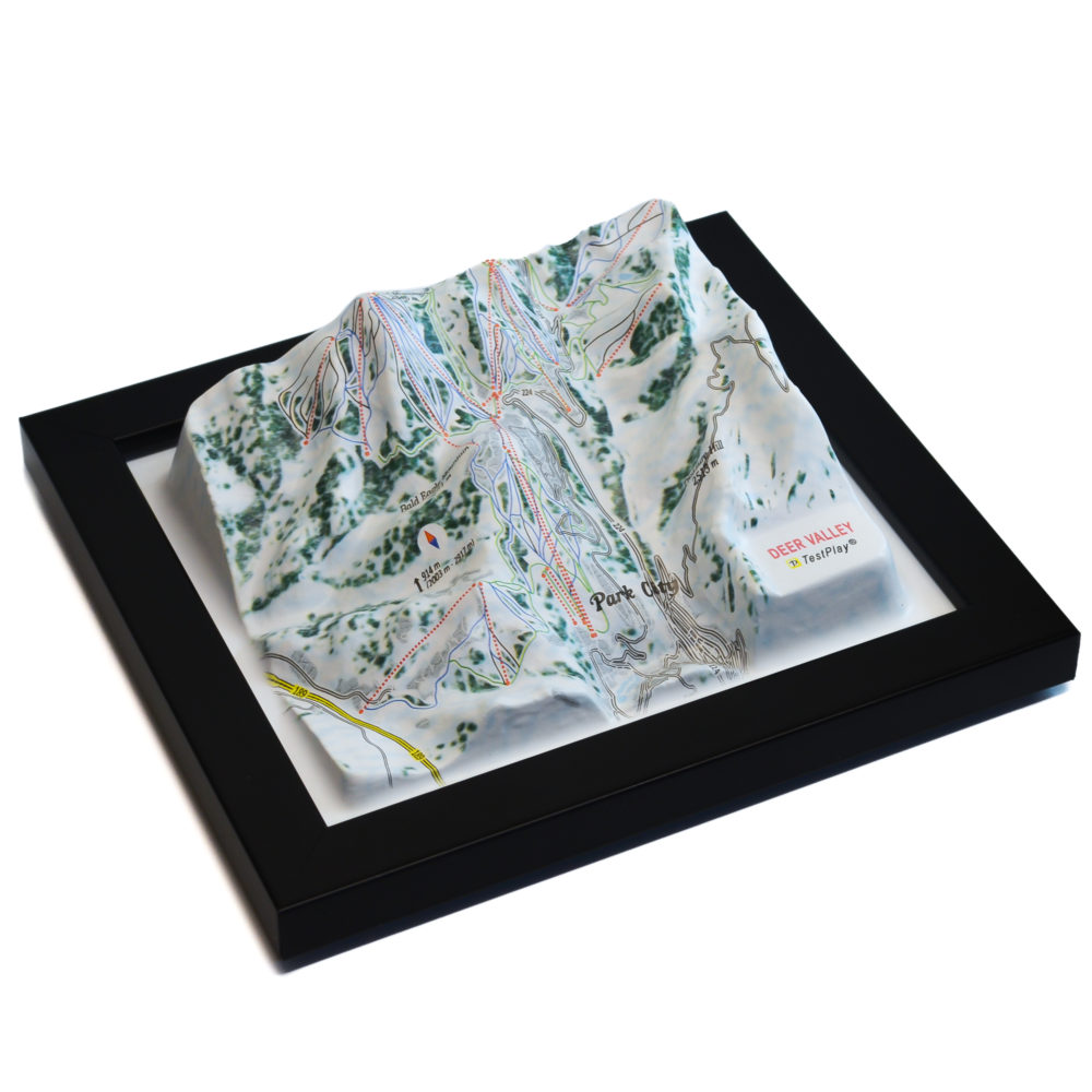 Deer Valley 3D Ski Map by TestPlay - Souvenir, Keepsake, Decor