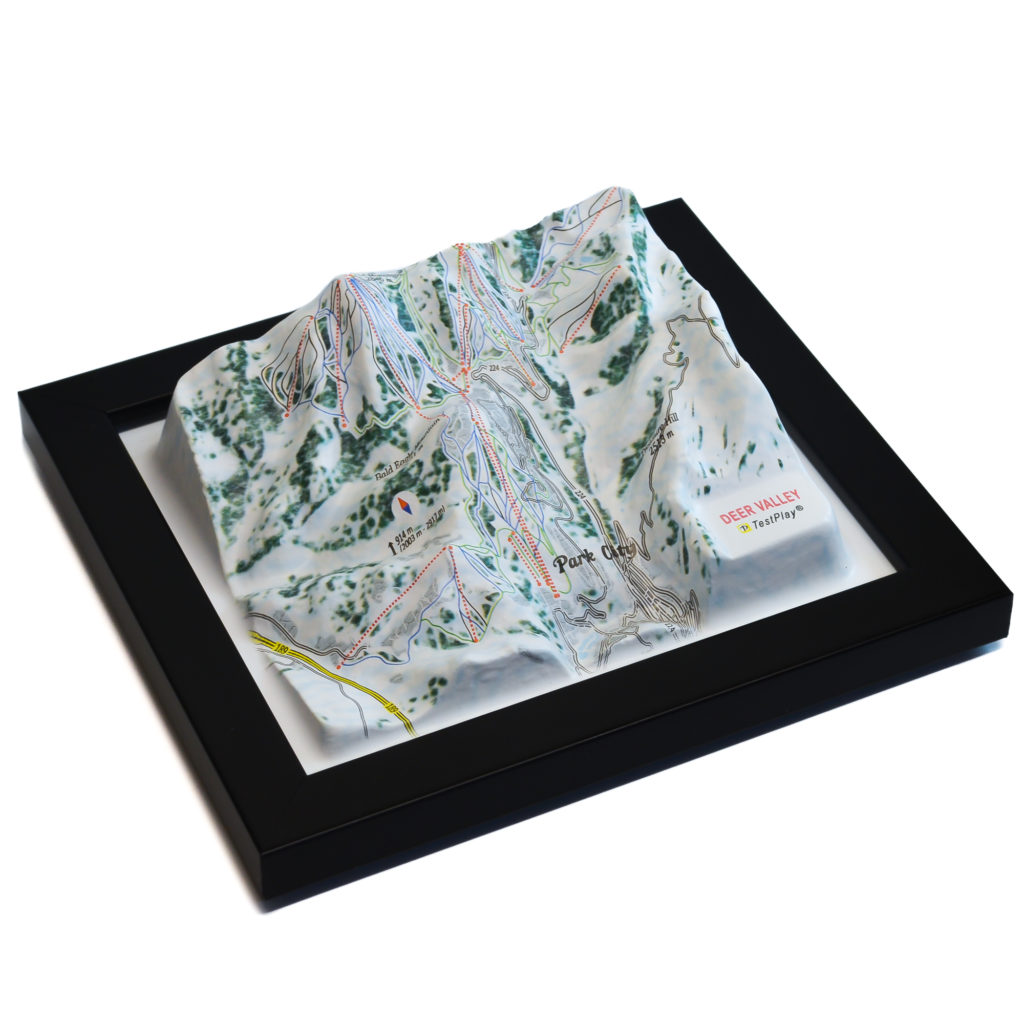 Deer Valley 3D Ski Map by TestPlay - Souvenir, Keepsake, Decor