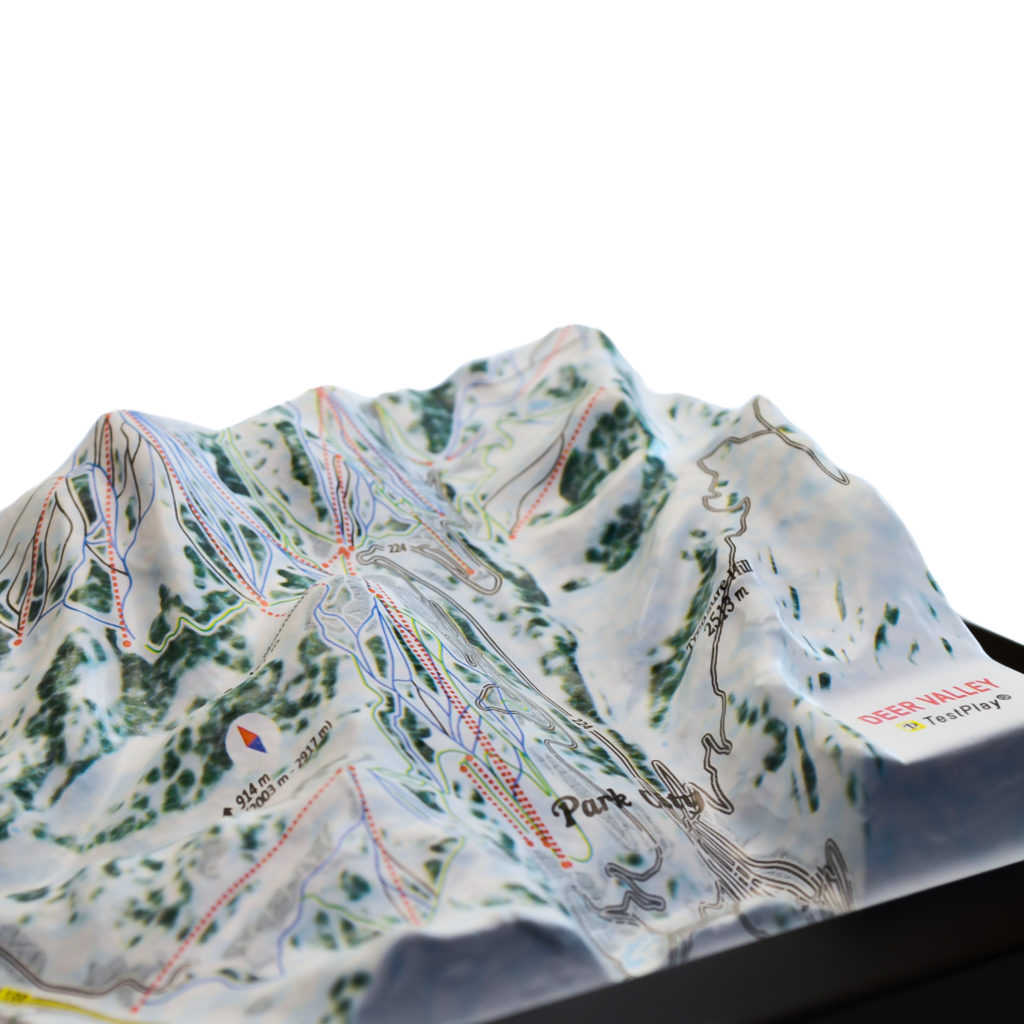 Deer Valley 3D Ski Map by TestPlay - Souvenir, Keepsake, Decor