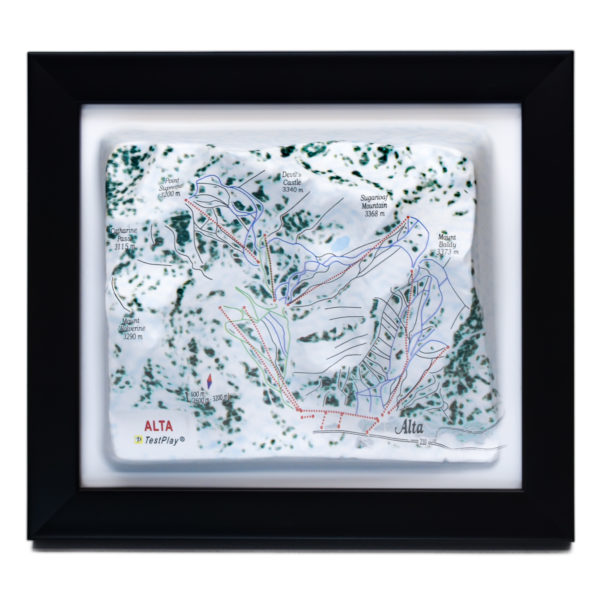 17_Alta 3D Ski Map_01 Alta 3D Ski Map by TestPlay - Souvenir, Keepsake, Decor