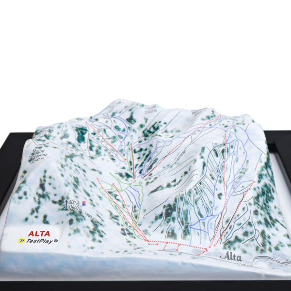 17_Alta 3D Ski Map_04 Alta 3D Ski Map by TestPlay - Souvenir, Keepsake, Decor
