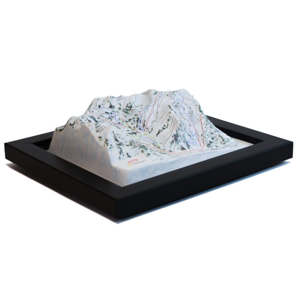 Alta 3D Ski Map by TestPlay - Souvenir, Keepsake, Decor