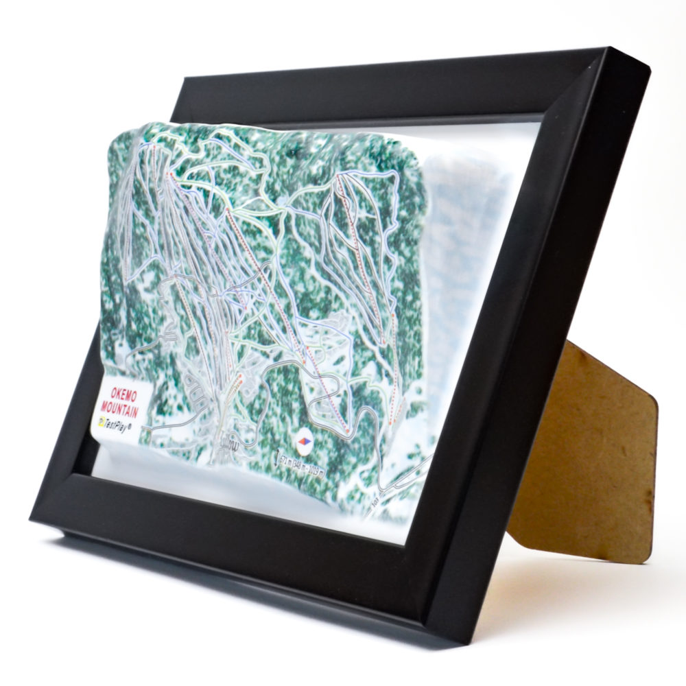 Okemo Mountain 3D Ski Map by TestPlay - Souvenir, Keepsake, Decor