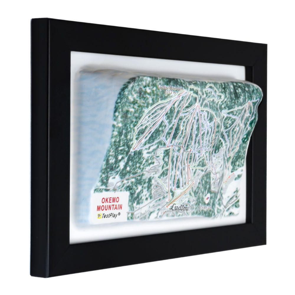Okemo Mountain 3D Ski Map by TestPlay - Souvenir, Keepsake, Decor
