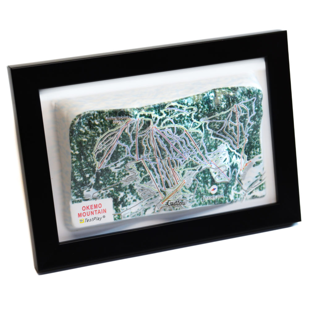 Okemo Mountain 3D Ski Map by TestPlay - Souvenir, Keepsake, Decor