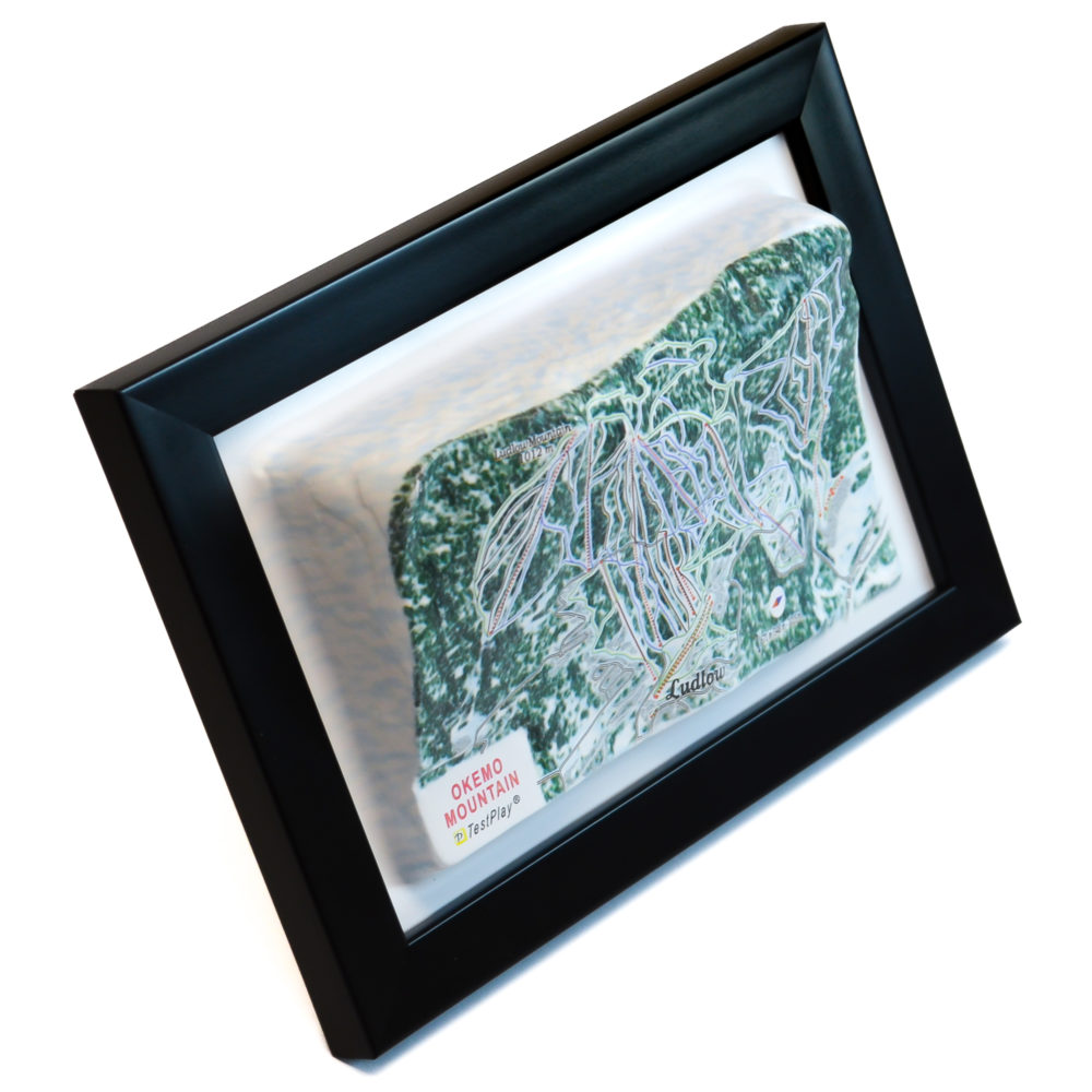 Okemo Mountain 3D Ski Map by TestPlay - Souvenir, Keepsake, Decor