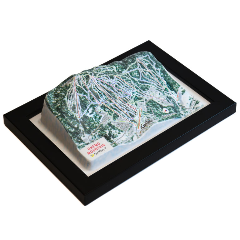 Okemo Mountain 3D Ski Map by TestPlay - Souvenir, Keepsake, Decor