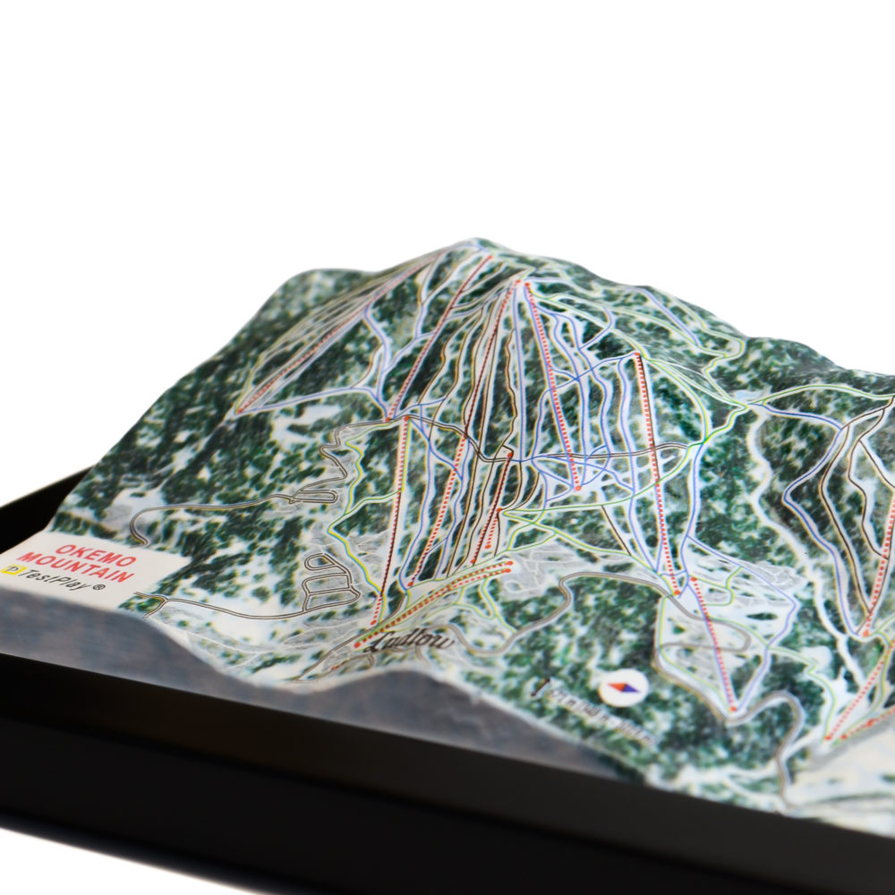 Okemo Mountain 3D Ski Map by TestPlay - Souvenir, Keepsake, Decor