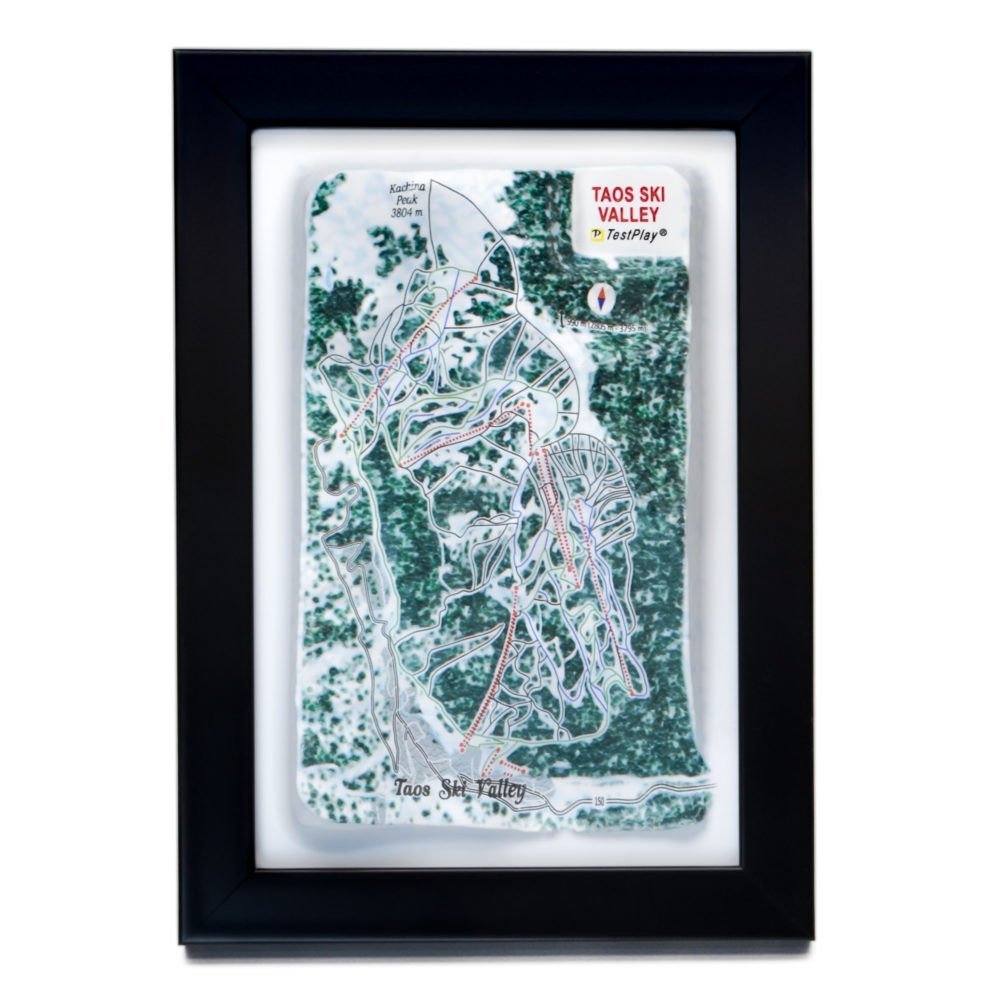 Taos Ski Valley 3D Ski Map by TestPlay - Souvenir, Keepsake, Decor