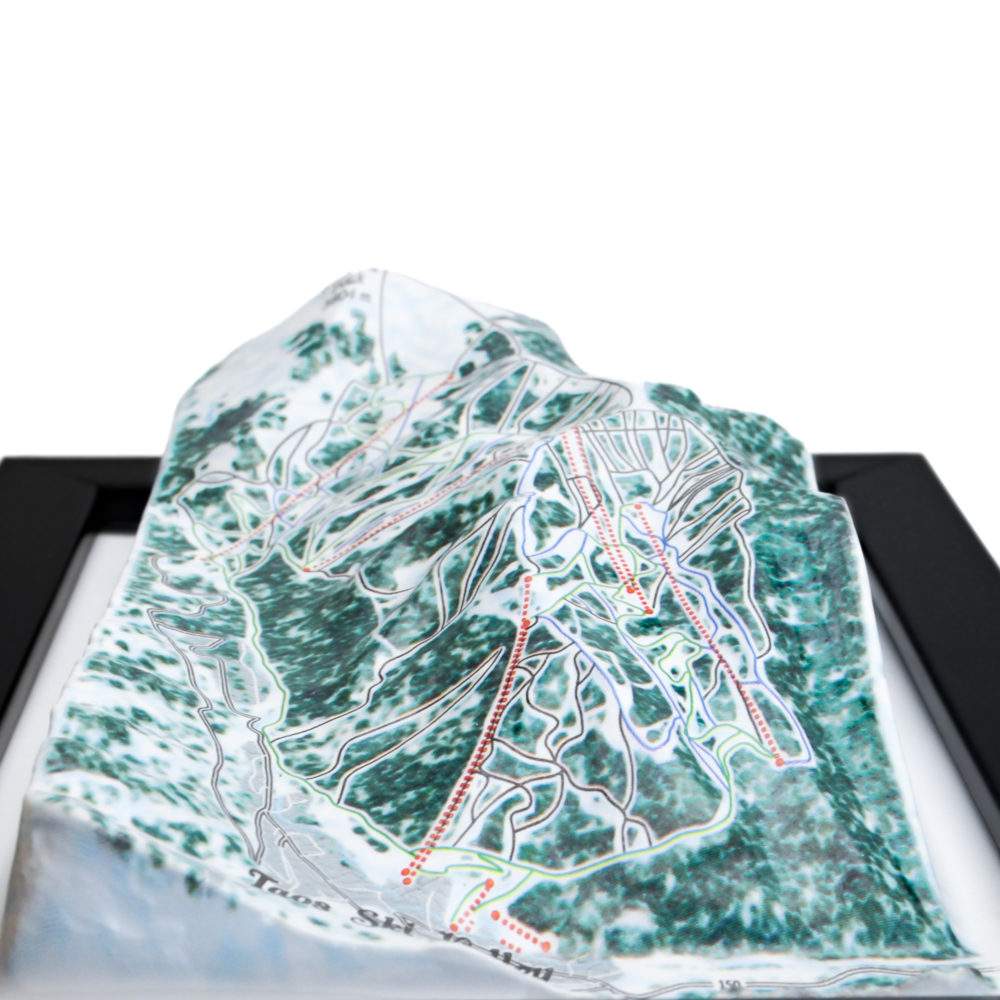 Taos Ski Valley 3D Ski Map by TestPlay - Souvenir, Keepsake, Decor
