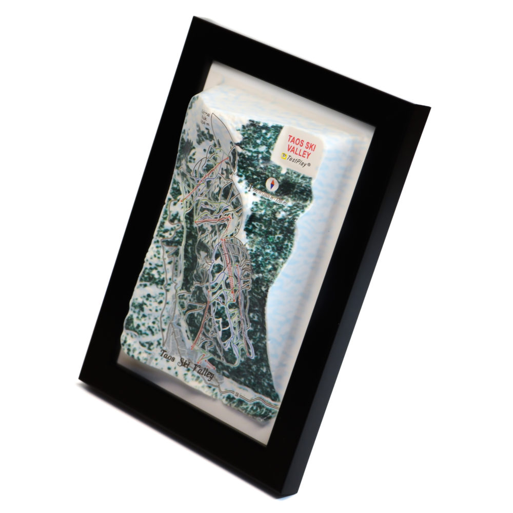 Taos Ski Valley 3D Ski Map by TestPlay - Souvenir, Keepsake, Decor