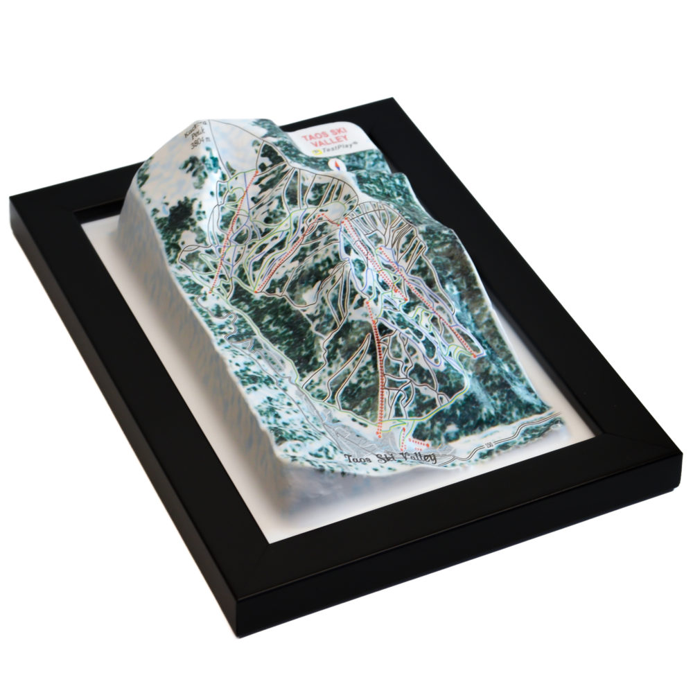 Taos Ski Valley 3D Ski Map by TestPlay - Souvenir, Keepsake, Decor