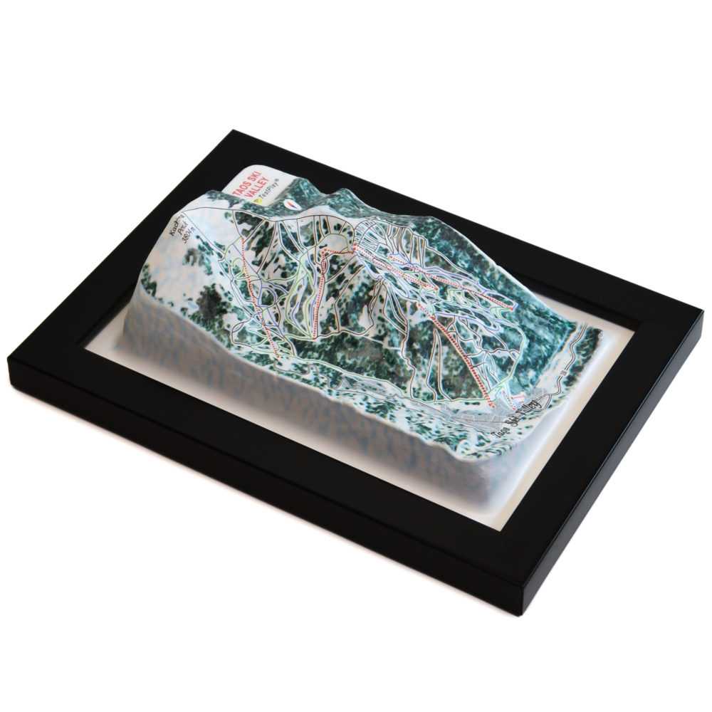 Taos Ski Valley 3D Ski Map by TestPlay - Souvenir, Keepsake, Decor