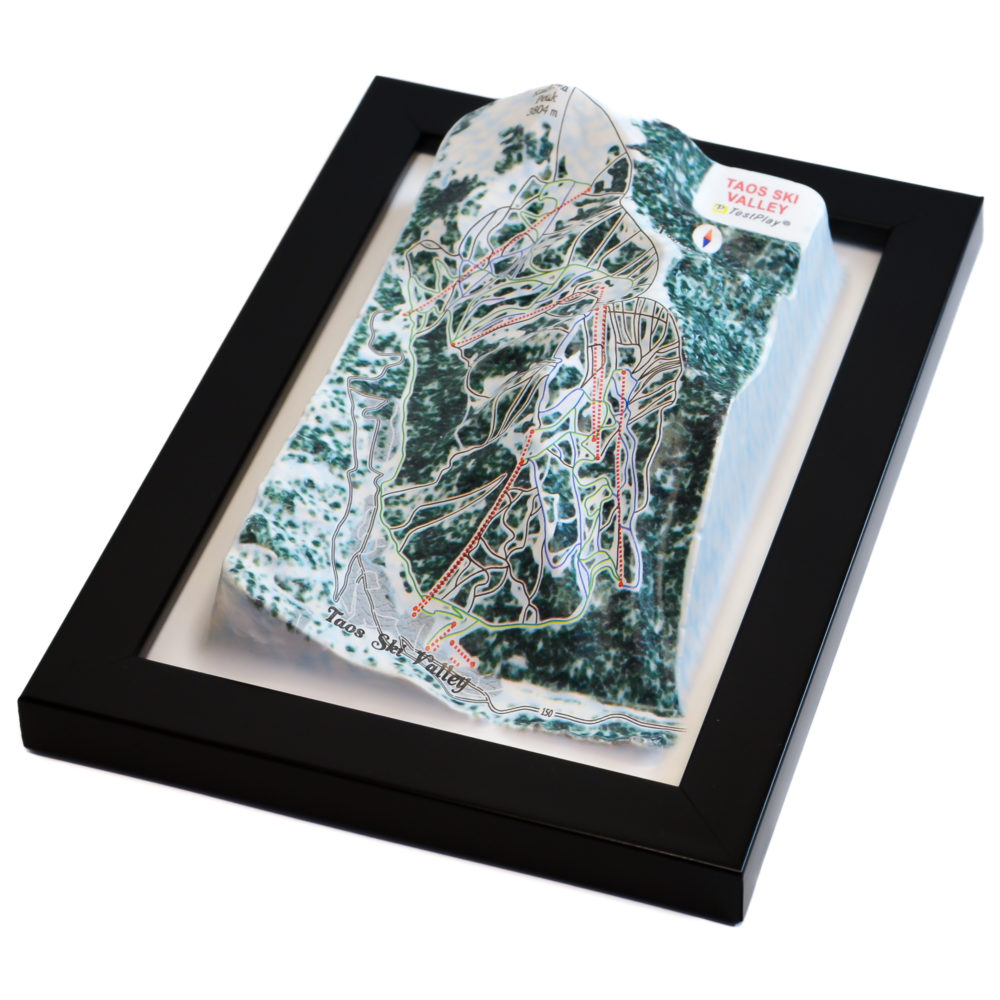Taos Ski Valley 3D Ski Map by TestPlay - Souvenir, Keepsake, Decor