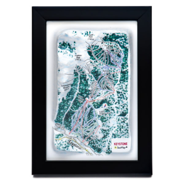 Keystone 3D Ski Map by TestPlay - Souvenir, Keepsake, Decor