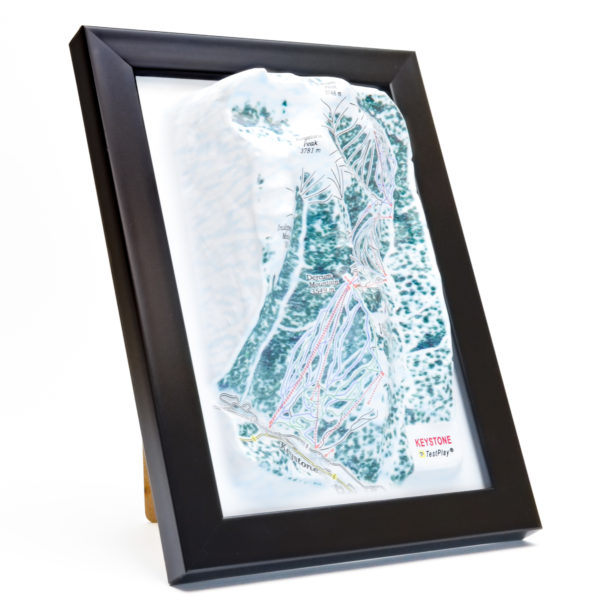 Keystone 3D Ski Map by TestPlay - Souvenir, Keepsake, Decor