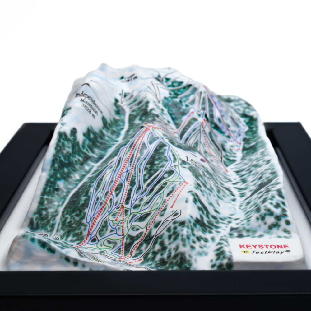 Keystone 3D Ski Map by TestPlay - Souvenir, Keepsake, Decor