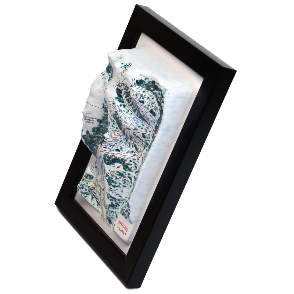 Keystone 3D Ski Map by TestPlay - Souvenir, Keepsake, Decor