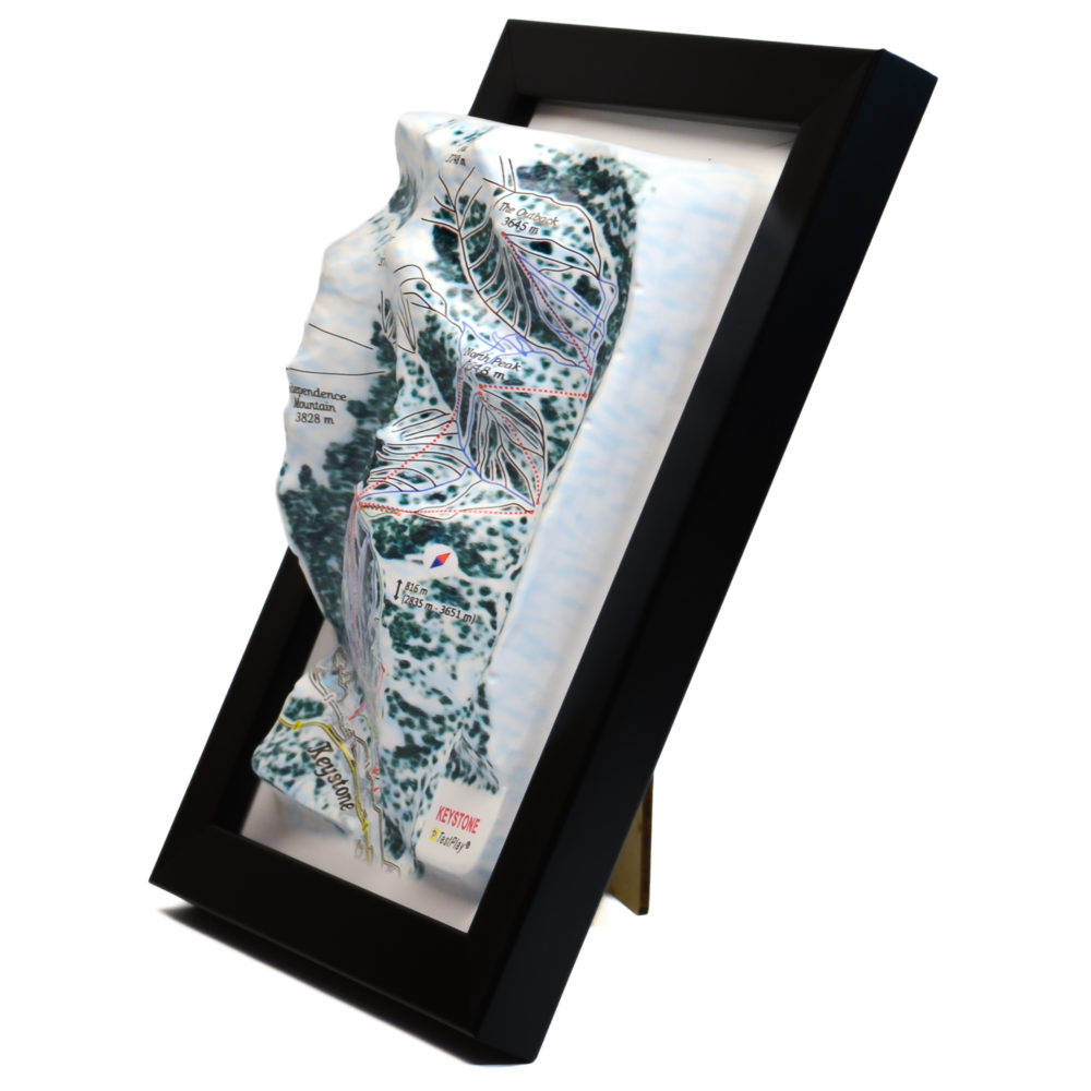 Keystone 3D Ski Map by TestPlay - Souvenir, Keepsake, Decor
