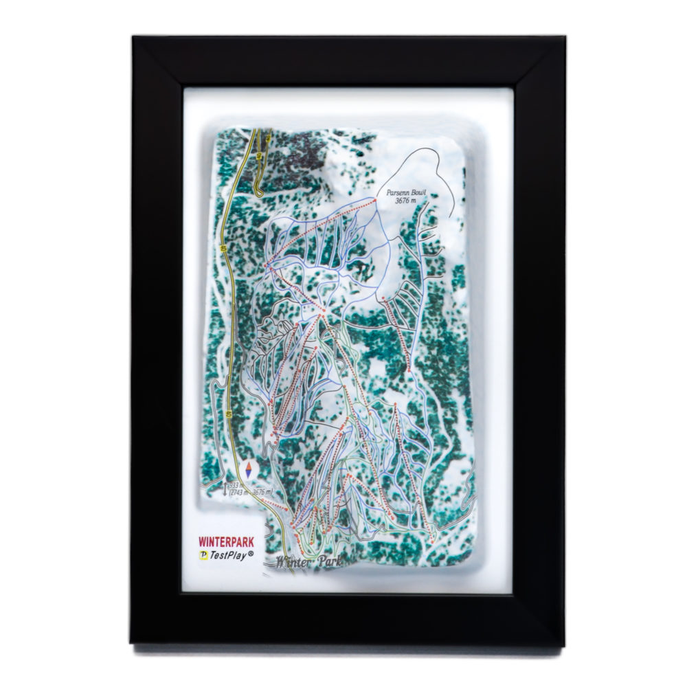 Winter Park 3D Ski Map by TestPlay - Souvenir, Keepsake, Decor
