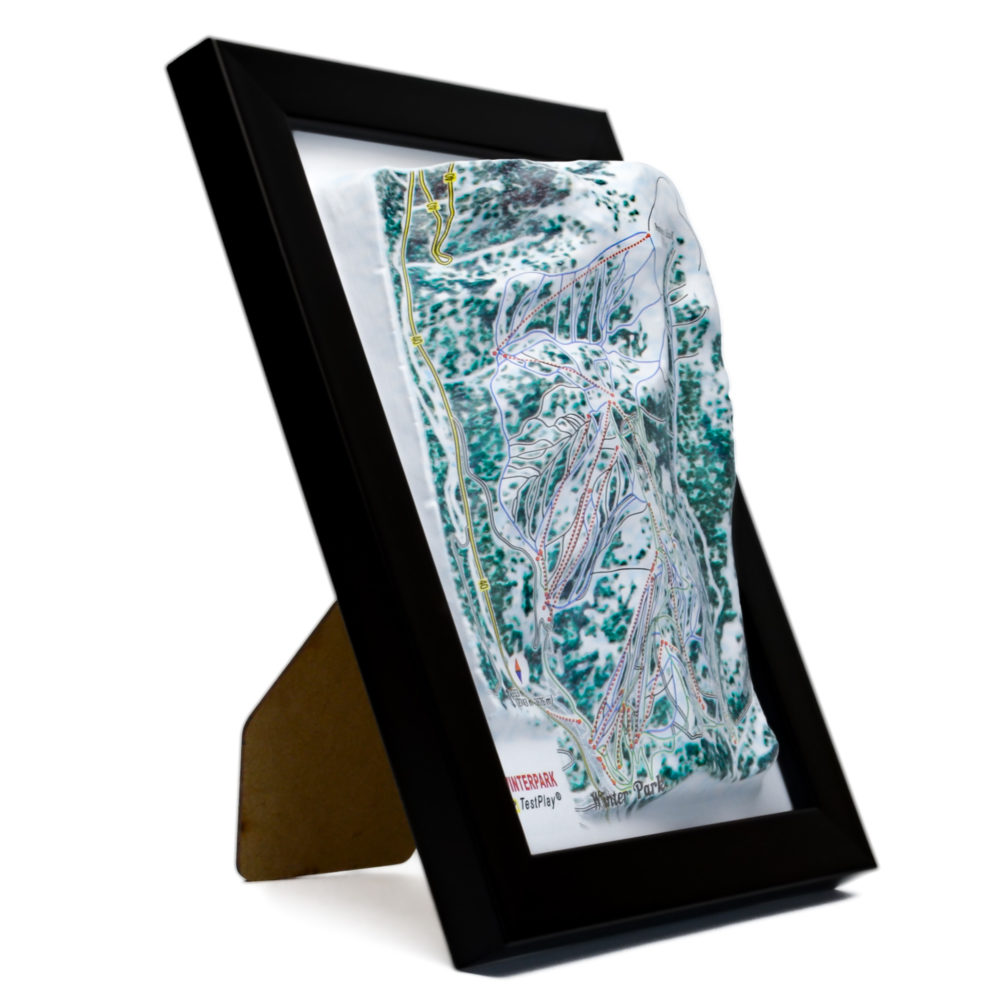 Winter Park 3D Ski Map by TestPlay - Souvenir, Keepsake, Decor
