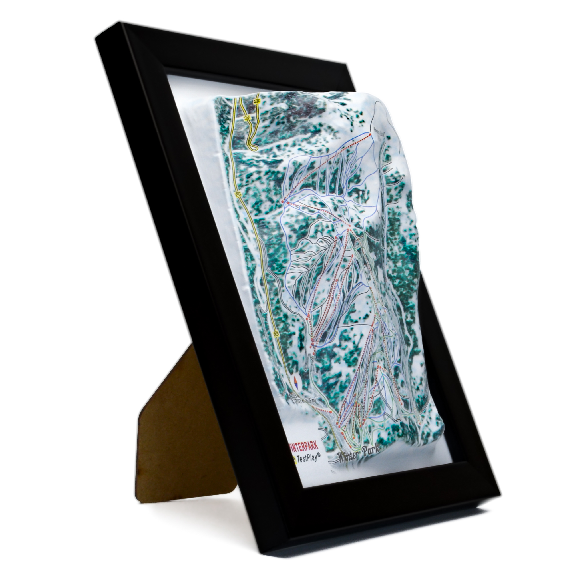 Winter Park 3D Ski Map by TestPlay - Souvenir, Keepsake, Decor