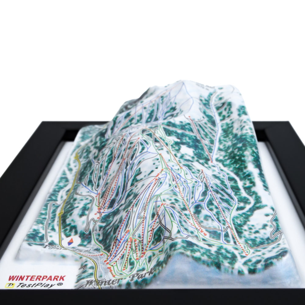 Winter Park 3D Ski Map by TestPlay - Souvenir, Keepsake, Decor
