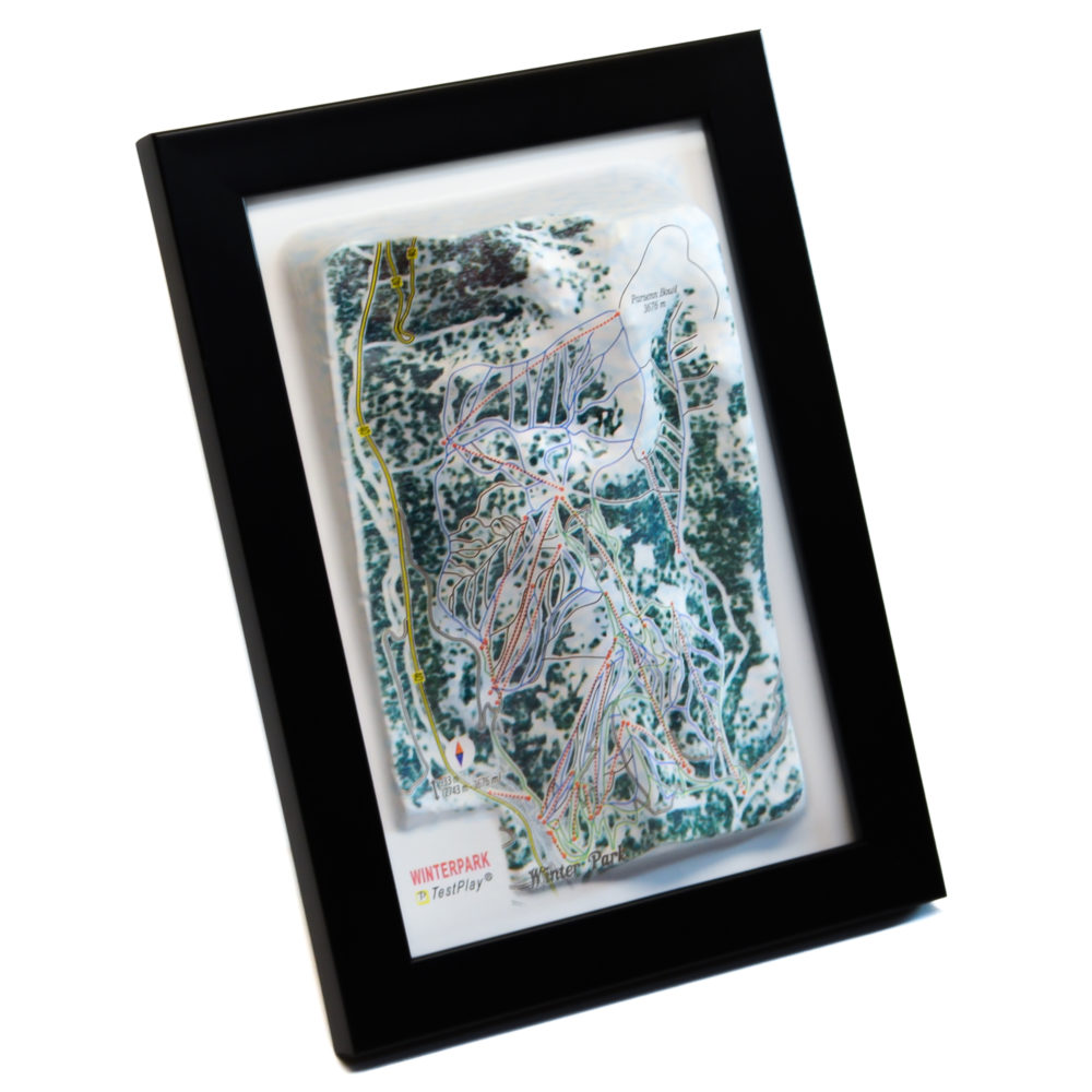 Winter Park 3D Ski Map by TestPlay - Souvenir, Keepsake, Decor