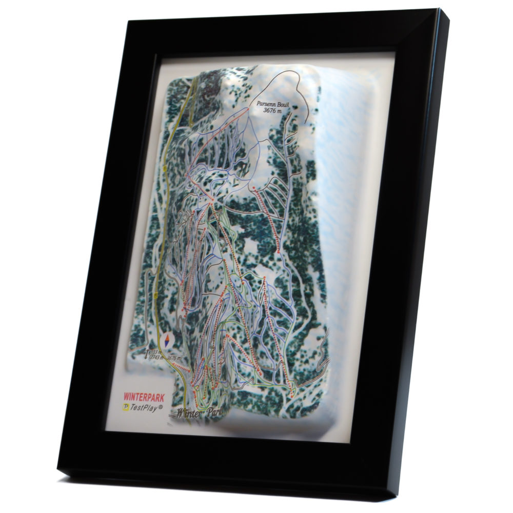 Winter Park 3D Ski Map by TestPlay - Souvenir, Keepsake, Decor