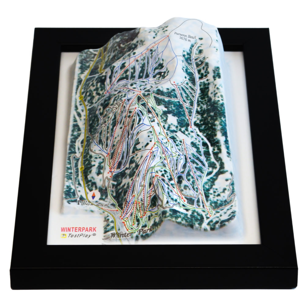 Winter Park 3D Ski Map by TestPlay - Souvenir, Keepsake, Decor