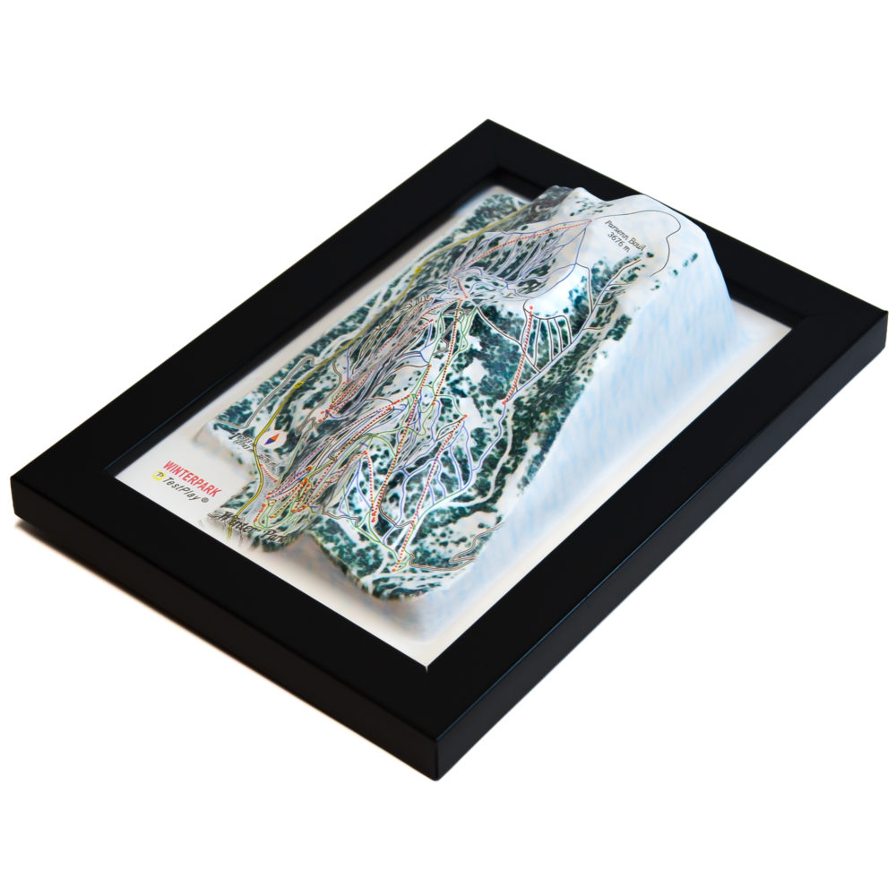 Winter Park 3D Ski Map by TestPlay - Souvenir, Keepsake, Decor