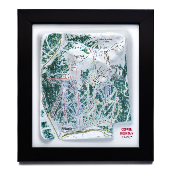 Copper Mountain 3D Ski Map by TestPlay - Souvenir, Keepsake, Decor