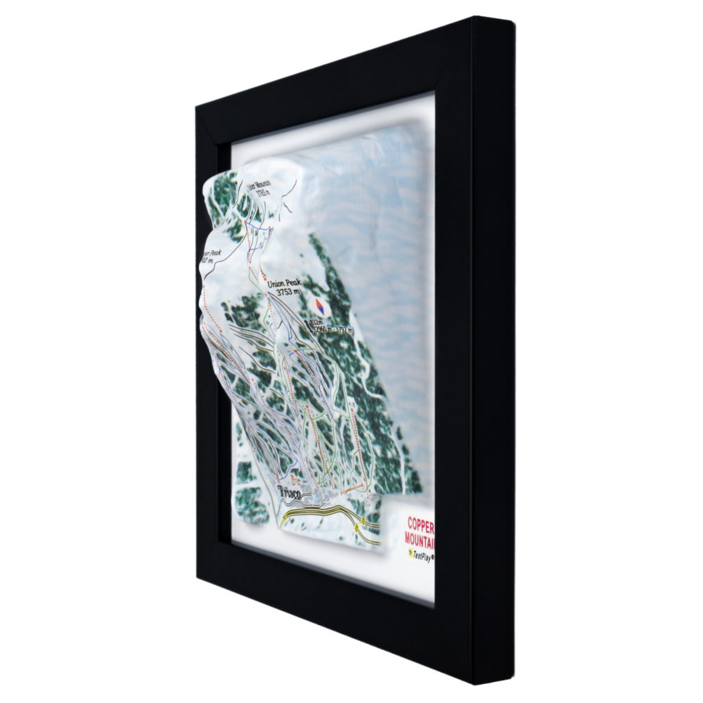 Copper Mountain 3D Ski Map by TestPlay - Souvenir, Keepsake, Decor
